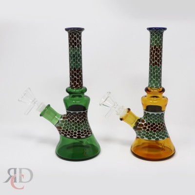 WATER PIPE OVAL GOLD TOP HONEYCOMB WP2567 1CT